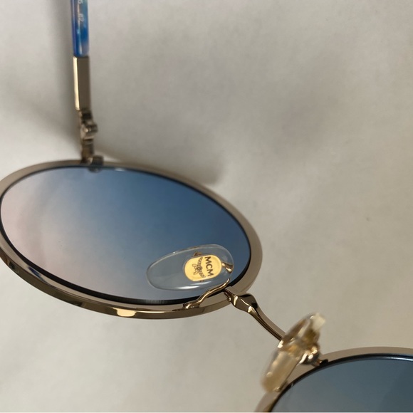 MCM Round Blue Sunglasses